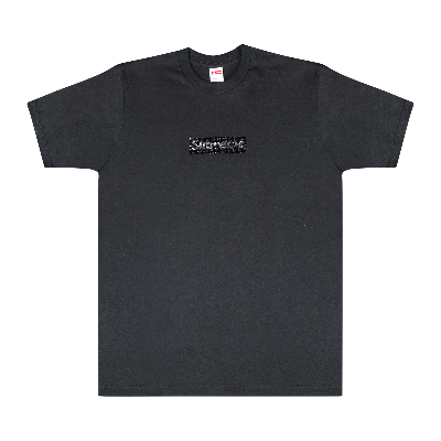Pre-owned Supreme X Swarovski Box Logo T-shirt 'black'