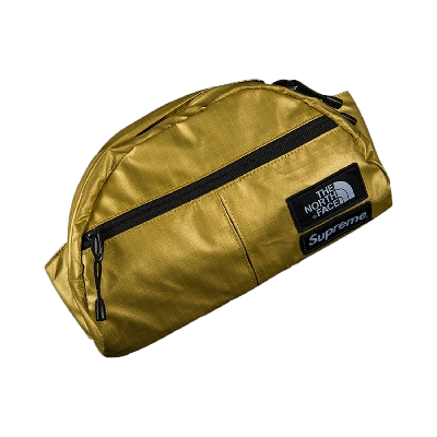 Pre-owned Supreme X The North Face Metallic Roo Ii Lumbar Pack 'gold'