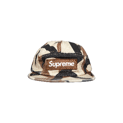 Pre-owned Supreme Military Camp Cap 'tribal' In Black