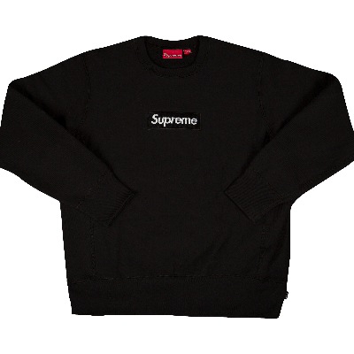 Pre-owned Supreme Box Logo Crewneck Sweatshirt 'black'
