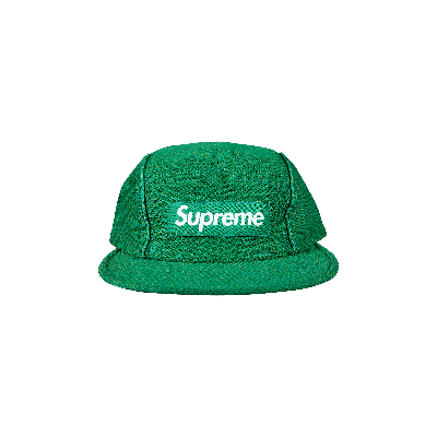 Pre-owned Supreme Pique Piping Camp Cap 'green'