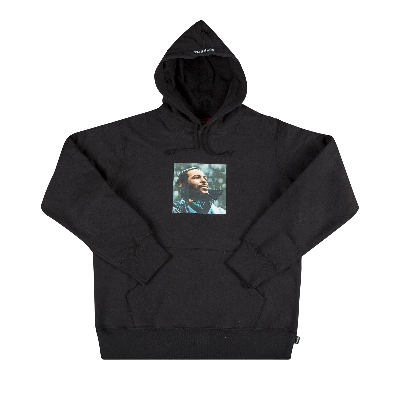 Pre-owned Supreme Marvin Gaye Hooded Sweatshirt 'black'