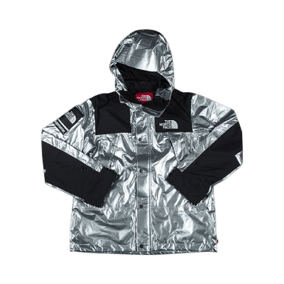 Pre-owned Supreme X The North Face Metallic Mountain Parka 'silver'