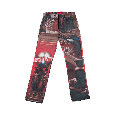 Pre-owned Supreme Scarface The World Is Yours 5-pocket Jeans 'multi' In Multi-color