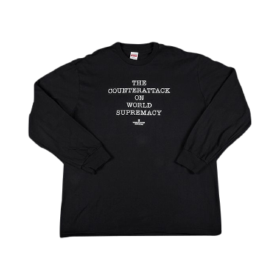 Pre-owned Supreme X Undercover X Public Enemy Counterattack Long-sleeve T-shirt 'black'