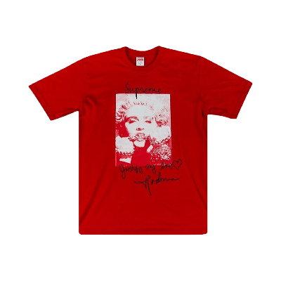 Pre-owned Supreme Madonna T-shirt 'red'