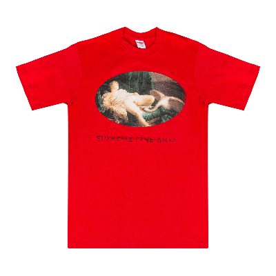 Pre-owned Supreme Leda And The Swan T-shirt 'red'