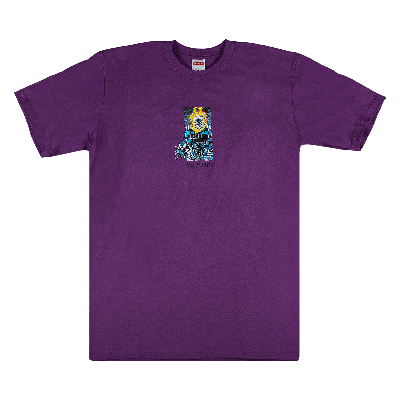 Pre-owned Supreme Ghost Rider T-shirt 'purple'