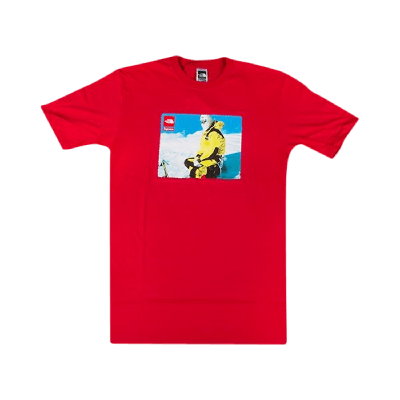 Pre-owned Supreme X The North Face Photo T-shirt 'red'