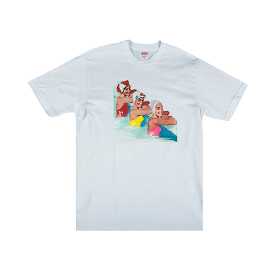 Pre-owned Supreme Swimmers T-shirt 'white'