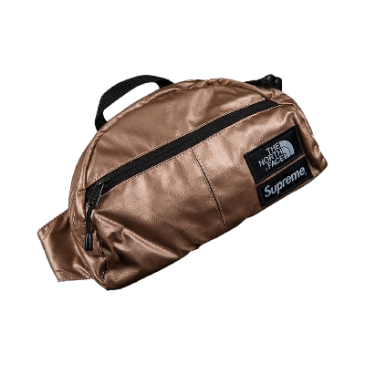 Pre-owned Supreme X The North Face Metallic Roo Ii Lumbar Pack 'rose' In Pink