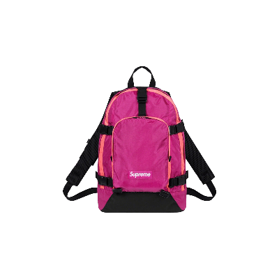 Pre-owned Supreme Backpack 'magenta' In Purple
