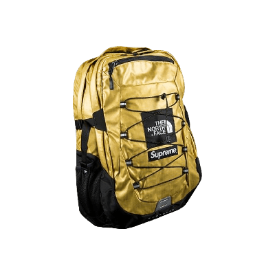 Pre-owned Supreme X The North Face Metallic Borealis Backpack 'gold'