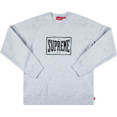 Pre-owned Supreme Warm Up Crewneck 'ash Grey'