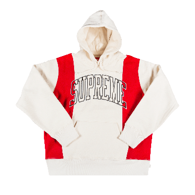 Pre-owned Supreme Paneled Arc Hooded Sweatshirt 'natural' In Tan