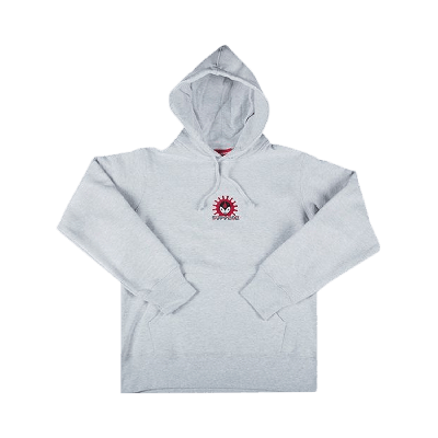 Pre-owned Supreme Vampire Hooded Sweatshirt 'ash Grey'