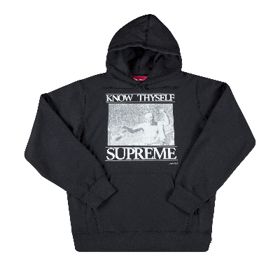 Pre-owned Supreme Know Thyself Hooded Sweatshirt 'black'