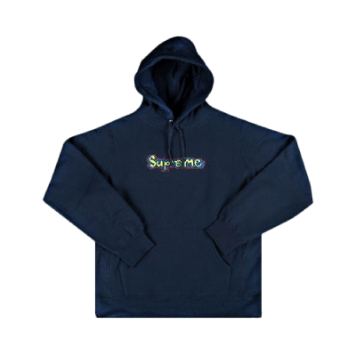 Pre-owned Supreme Gonz Logo Hooded Sweatshirt 'navy' In Blue