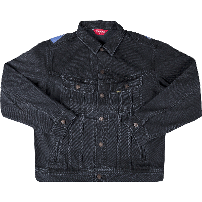 Pre-owned Supreme New York Painted Trucker Jacket 'black'