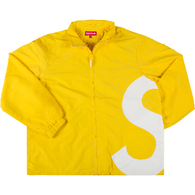 Pre-owned Supreme S Logo Track Jacket 'yellow'