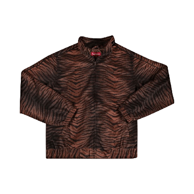 Pre-owned Supreme Tiger Stripe Track Jacket 'brown'