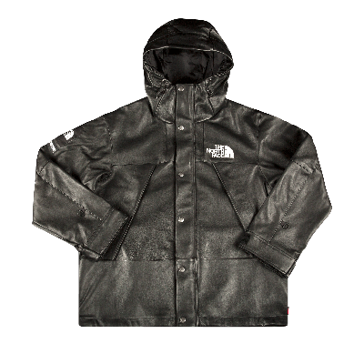 Pre-owned Supreme X The North Face Leather Mountain Parka 'black'