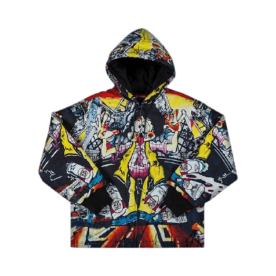 Pre-owned Supreme The Yard Hooded Work Jacket 'multi' In Multi-color