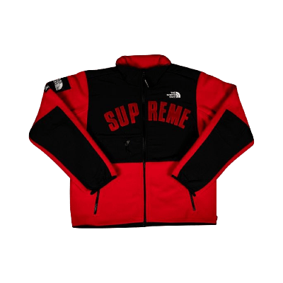 Pre-owned Supreme X The North Face Arc Logo Denali Fleece Jacket 'red'