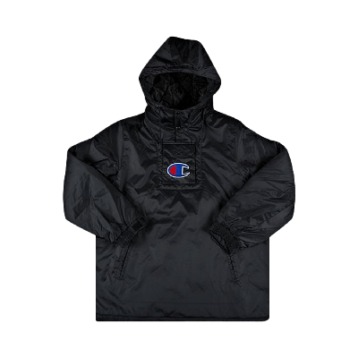 Pre-owned Supreme X Champion Pullover Parka 'black'