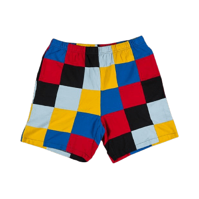 Pre-owned Supreme Patchwork Pique Short 'red'