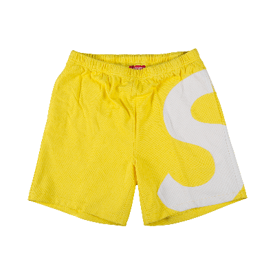 Pre-owned Supreme S Logo Short 'yellow'