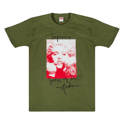 Pre-owned Supreme Madonna T-shirt 'olive' In Green