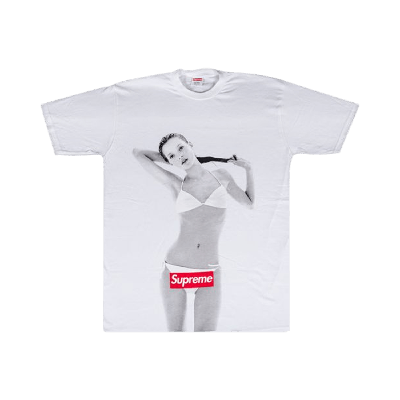 Pre-owned Supreme Kate Moss 10th Anniversary T-shirt 'white'