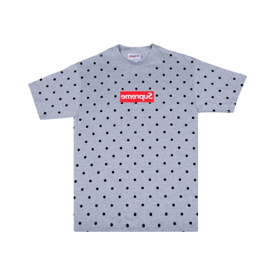 Pre-owned Supreme X Comme Des Garçons Shirt Box Logo T-shirt 'grey'