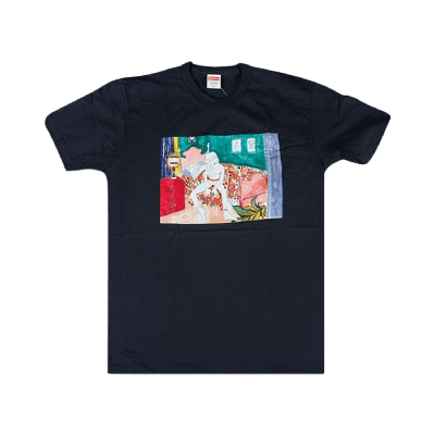 Pre-owned Supreme Bedroom T-shirt 'navy' In Blue