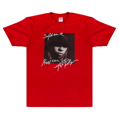 Pre-owned Supreme Mary J. Blige T-shirt 'red'