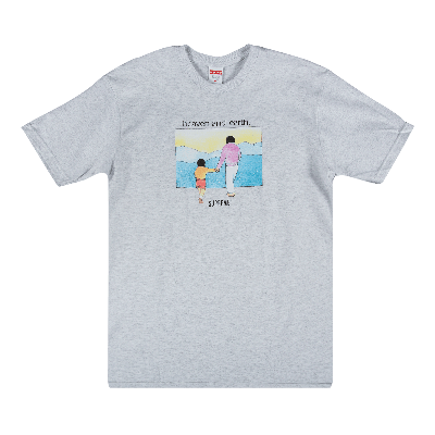 Pre-owned Supreme Heaven And Earth T-shirt 'ash Grey'