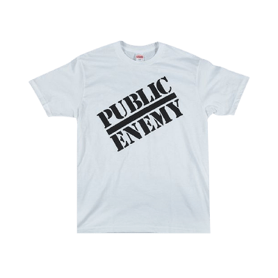 Pre-owned Supreme X Undercover X Public Enemy Blow Your Mind T-shirt 'white'