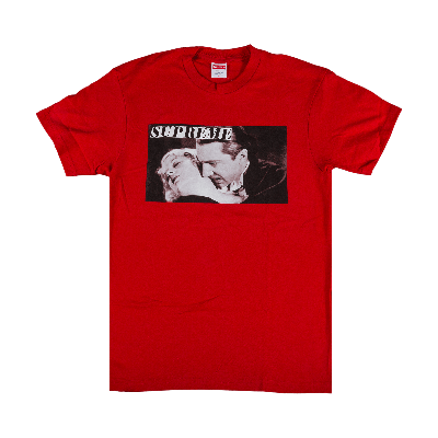 Pre-owned Supreme Bela Lugosi T-shirt 'red'