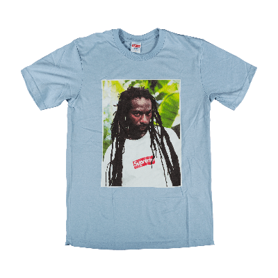 Pre-owned Supreme Buju Banton T-shirt 'light Blue'