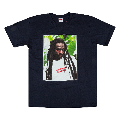 Pre-owned Supreme Buju Banton T-shirt 'navy' In Blue