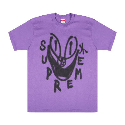 Pre-owned Supreme Smile T-shirt 'purple'