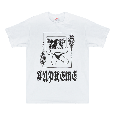 Pre-owned Supreme Queen T-shirt 'white'