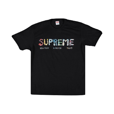 Pre-owned Supreme Crystals T-shirt 'black'