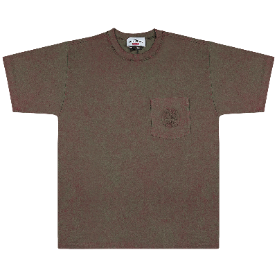 Pre-owned Supreme X Stone Island Pocket T-shirt 'red'