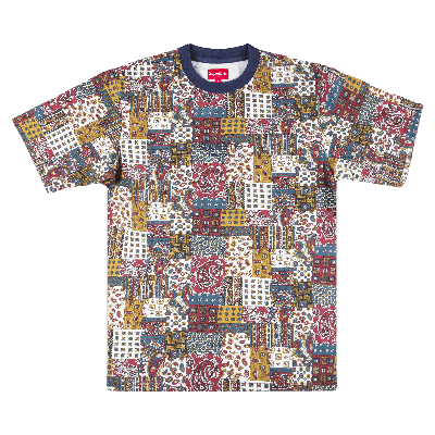 Pre-owned Supreme Patchwork Paisley Short-sleeve Top 'red'