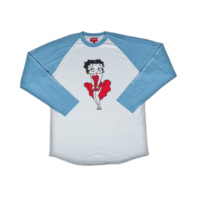 Pre-owned Supreme Betty Boop Raglan 'blue'