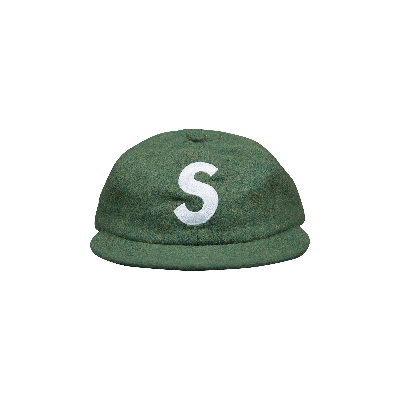 Pre-owned Supreme Suede S Logo 6 Panel 'olive' In Green