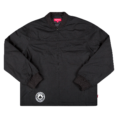 Pre-owned Supreme X Thrasher Poplin Crew Jacket 'black'
