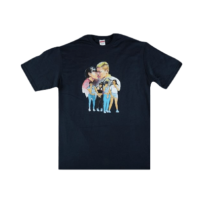 Pre-owned Supreme Kiss T-shirt 'navy' In Blue